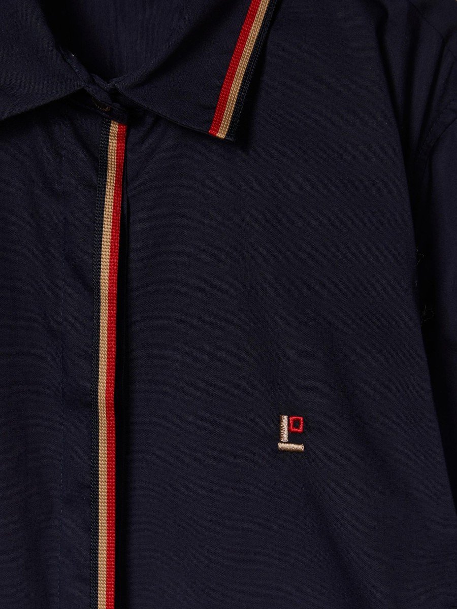 Lion Of Porches Camisas | Camisa Regular Fit Com Risca Tricolor