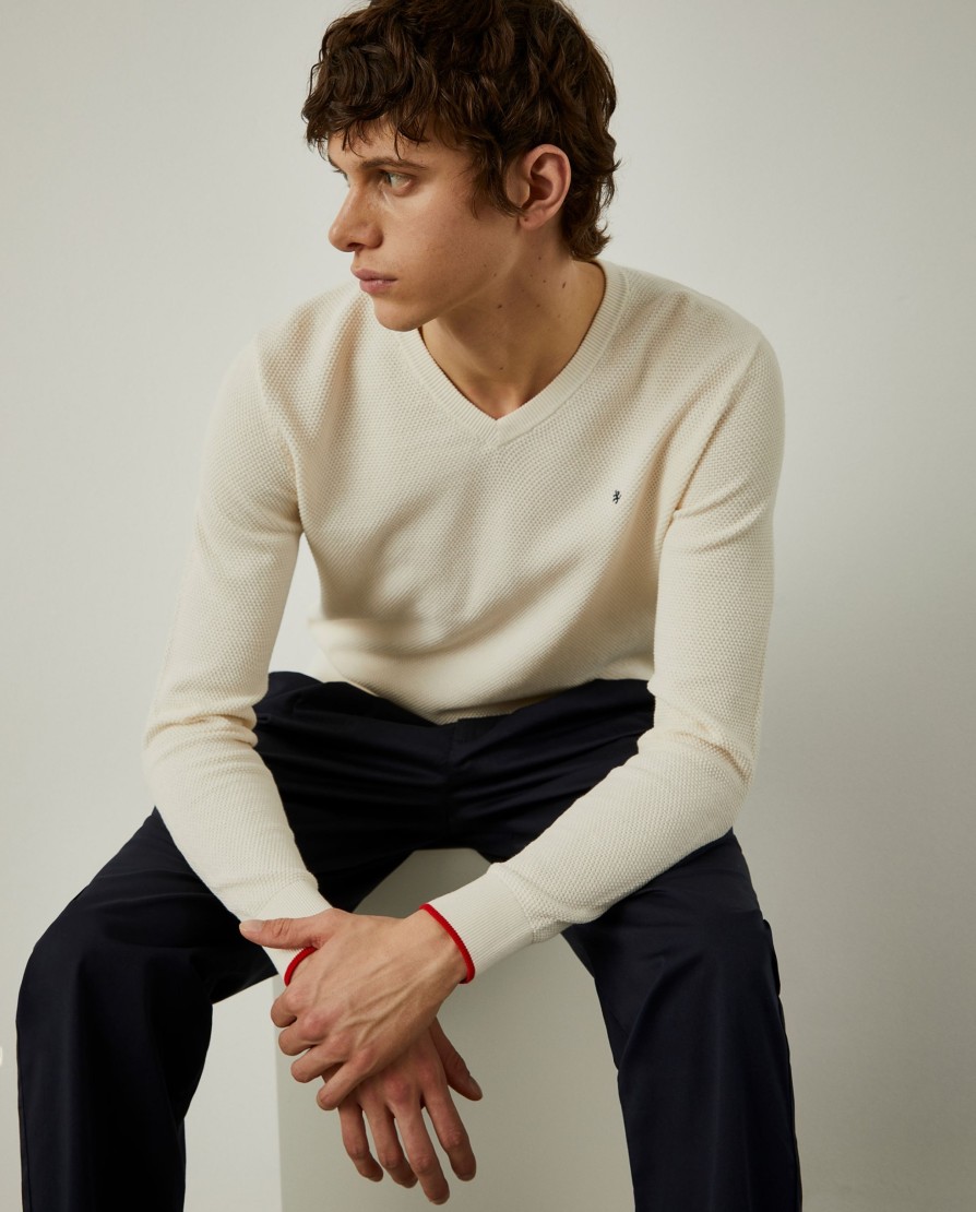 Lion Of Porches Pullovers | Pullover Decote Em V Com Estrutura