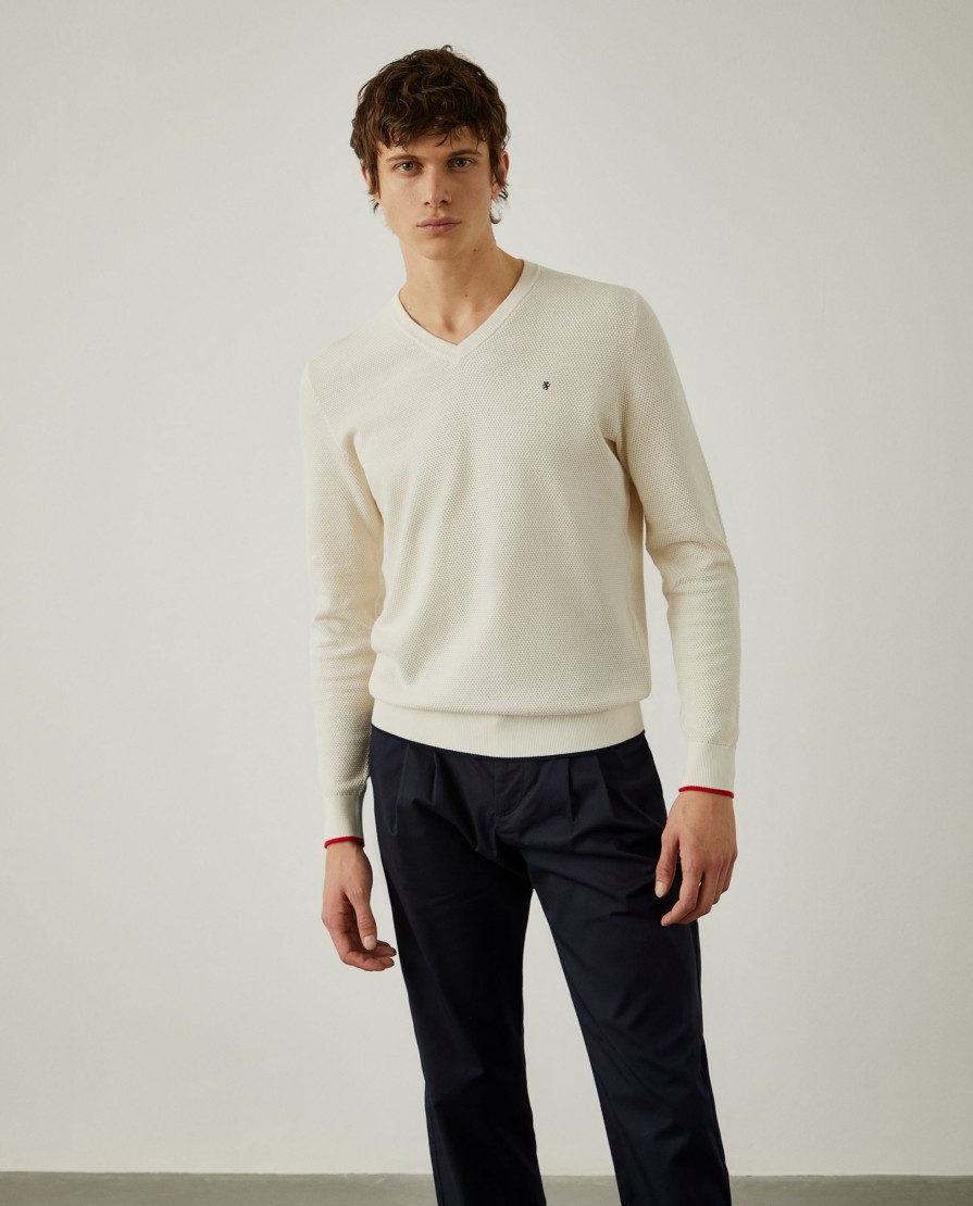 Lion Of Porches Pullovers | Pullover Decote Em V Com Estrutura