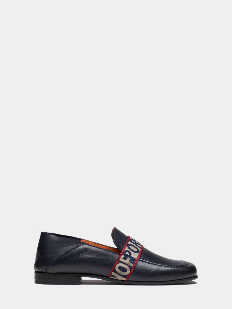 Lion Of Porches Sapatos | Mocassim Em Pele