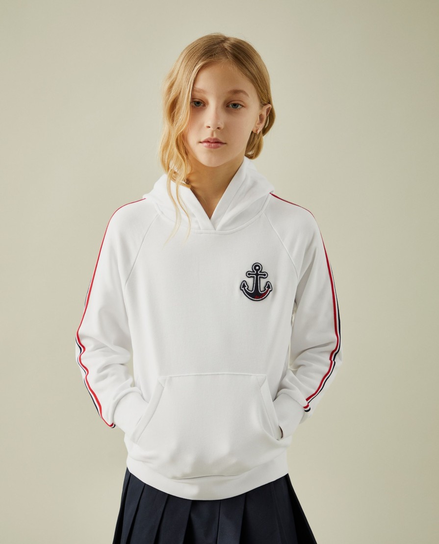 Lion Of Porches Camisolas | Sweater Com Capuz E Riscas Em Contraste