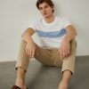 Lion Of Porches T-Shirts | T-Shirt 100% Algodao Com Barra Em Contraste