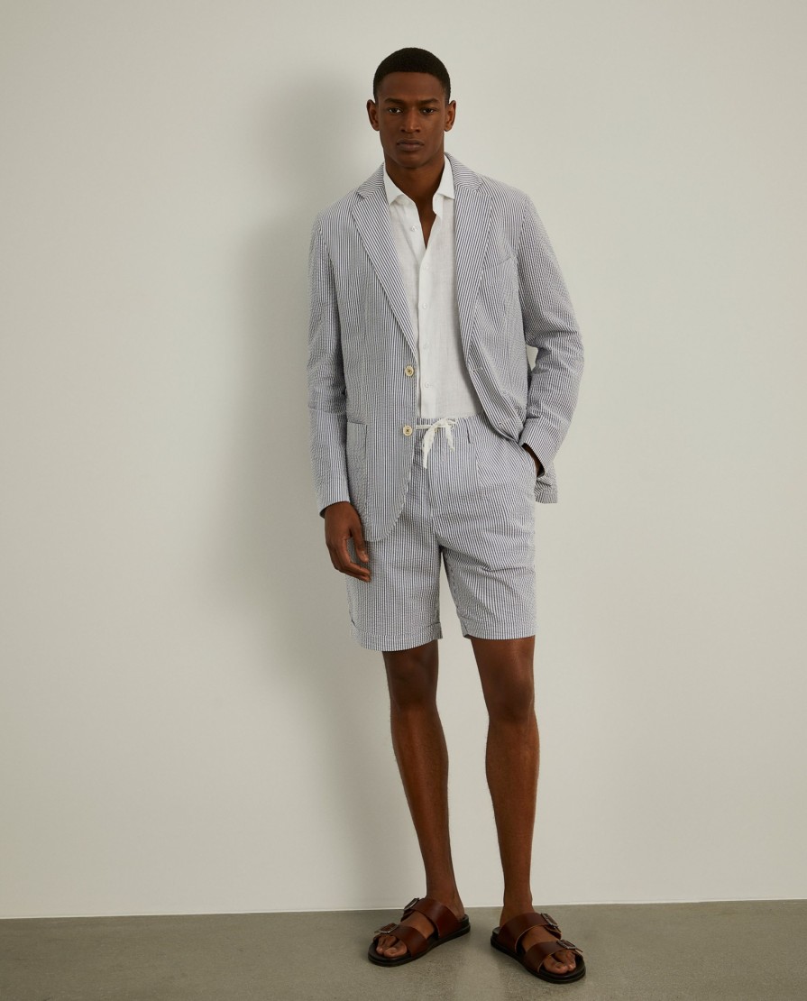 Lion Of Porches Blazers | Blazer De Riscas Slim Fit