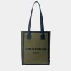 Lion Of Porches Malas E Mochilas | Saco Para Homem Verde Em Sarja Com Branding Na Frente