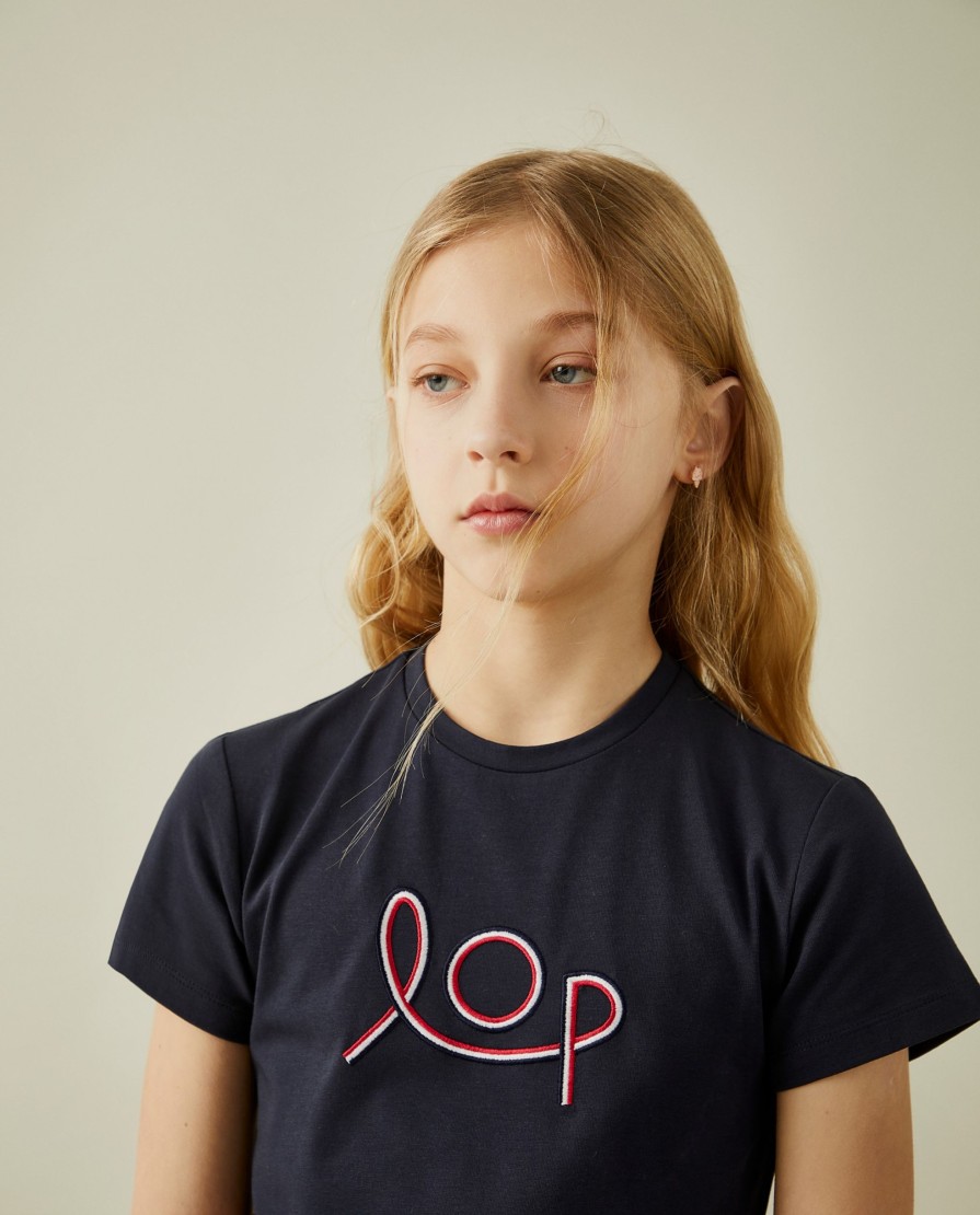 Lion Of Porches T-Shirts | T-Shirt Manga Curta Com Bordado Lop