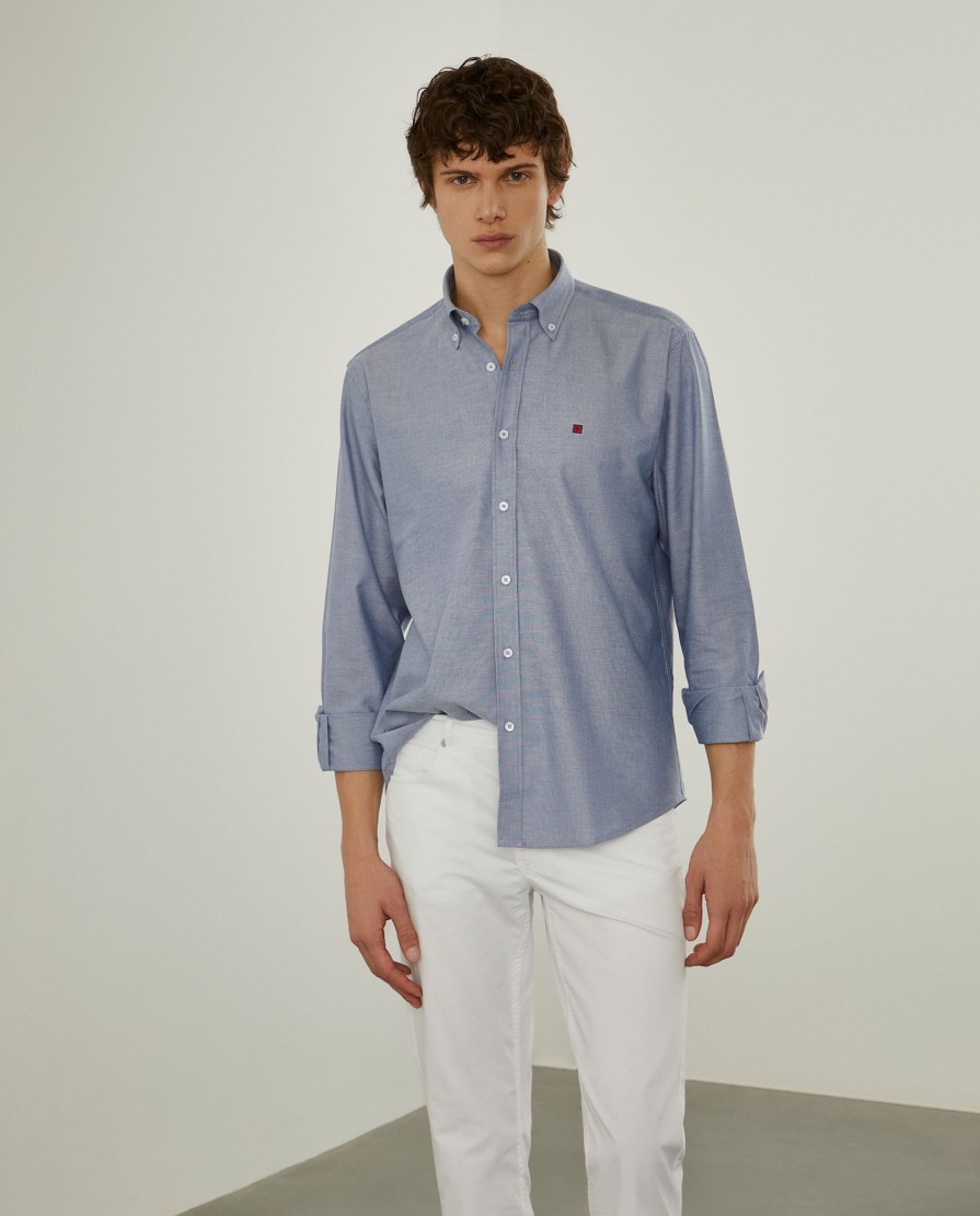 Lion Of Porches Regular Fit | Camisa Oxforf Lisa Regular Fit