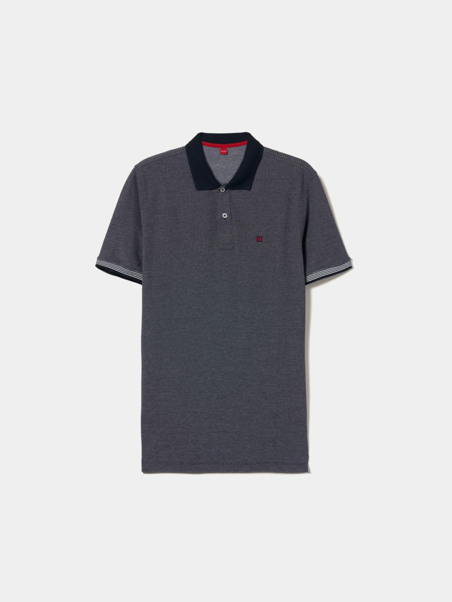 Lion Of Porches Polos | Polo Pique Em Malha Bicolor
