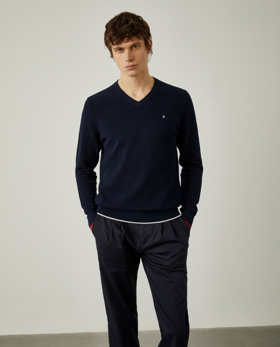 Lion Of Porches Pullovers | Pullover Decote Em V Com Estrutura
