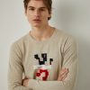 Lion Of Porches Camisolas | Camisola De Algodao Com Leao Tricolor