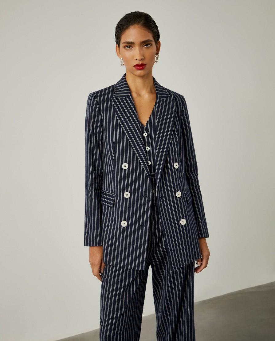 Lion Of Porches Blazers | Blazer De Trespasse Com Padrao De Riscas