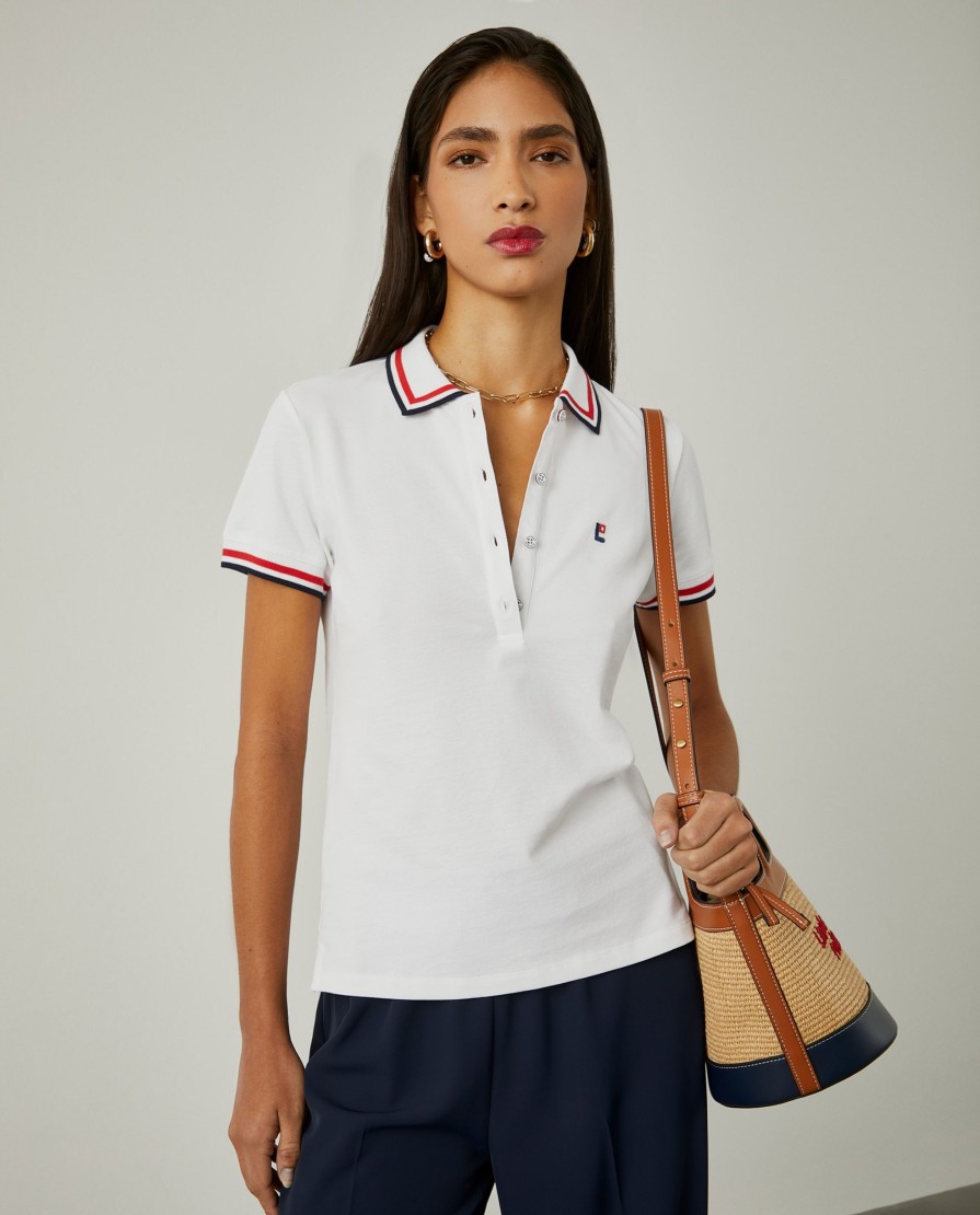 Lion Of Porches Polos | Polo Pique Em Algodao Com Riscas