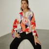 Lion Of Porches Blusas | Blusa De Algodao Com Padrao Abstrato
