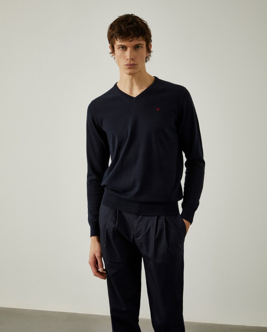 Lion Of Porches Pullovers | Pullover De Algodao Com Decote Em V