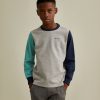 Lion Of Porches Camisolas | Sweater De Algodao Color Block