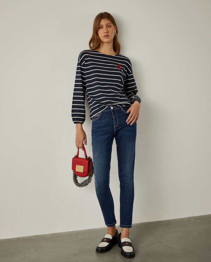 Lion Of Porches Calcas | Calcas Denim Lavagem Escura Regular Fit