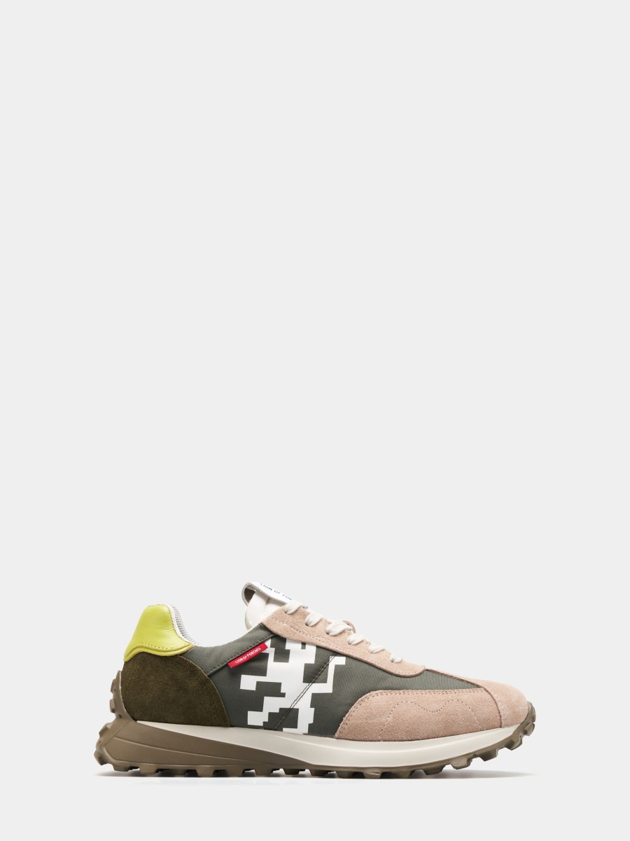 Lion Of Porches Sapatilhas | Sapatilha Unio Em Nylon Com Simbolo Estampado