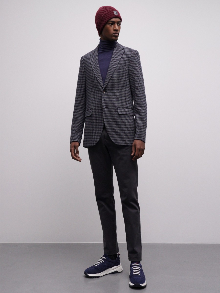 Lion Of Porches Blazers | Blazer Slim Fit Em Algodao E La