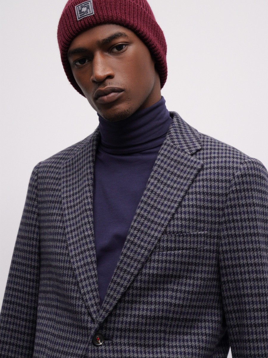 Lion Of Porches Blazers | Blazer Slim Fit Em Algodao E La