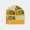 Lion Of Porches Bones E Chapeus | Gorro De Algodao E Caxemira Com Lettering