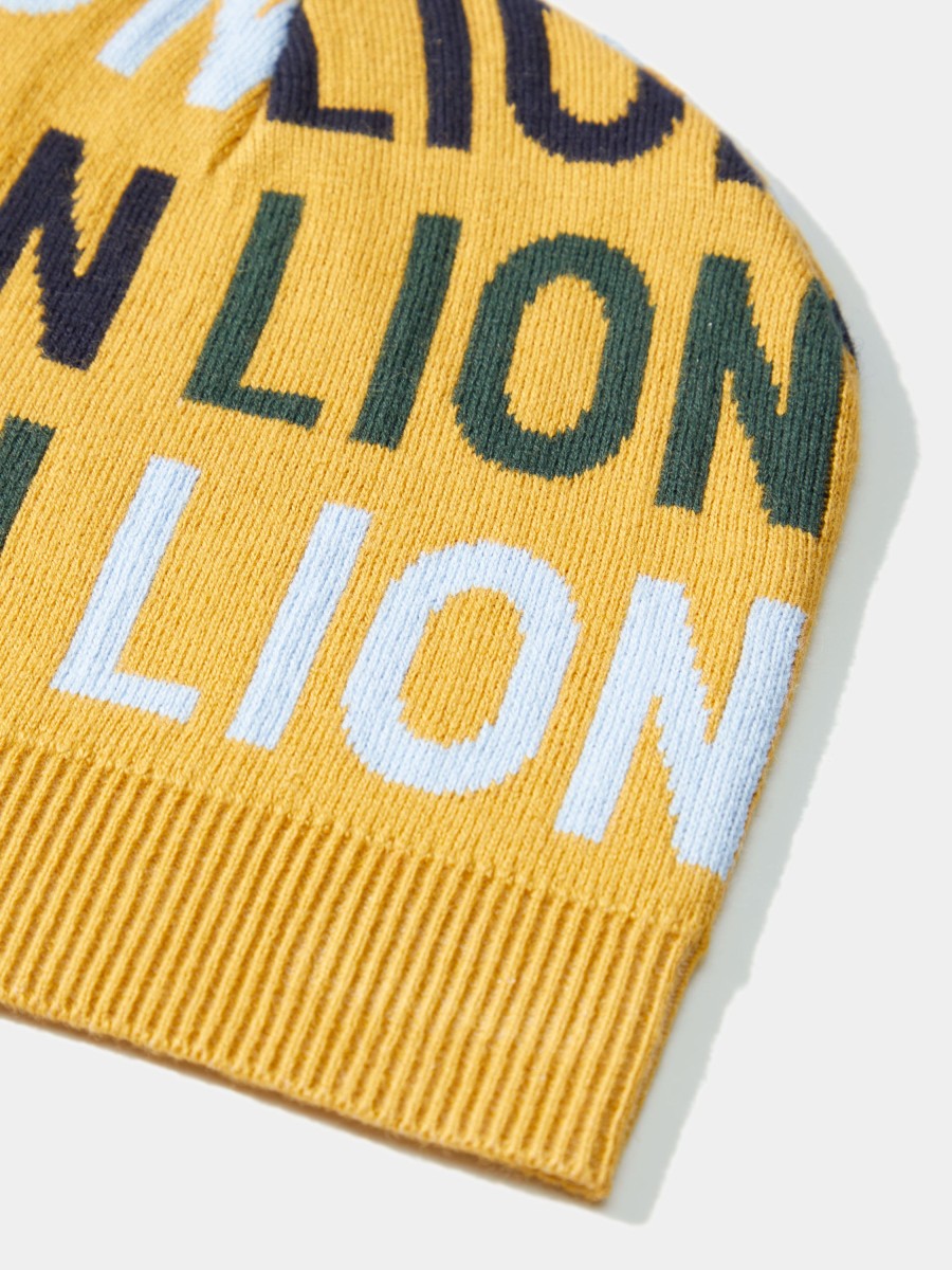 Lion Of Porches Bones E Chapeus | Gorro De Algodao E Caxemira Com Lettering