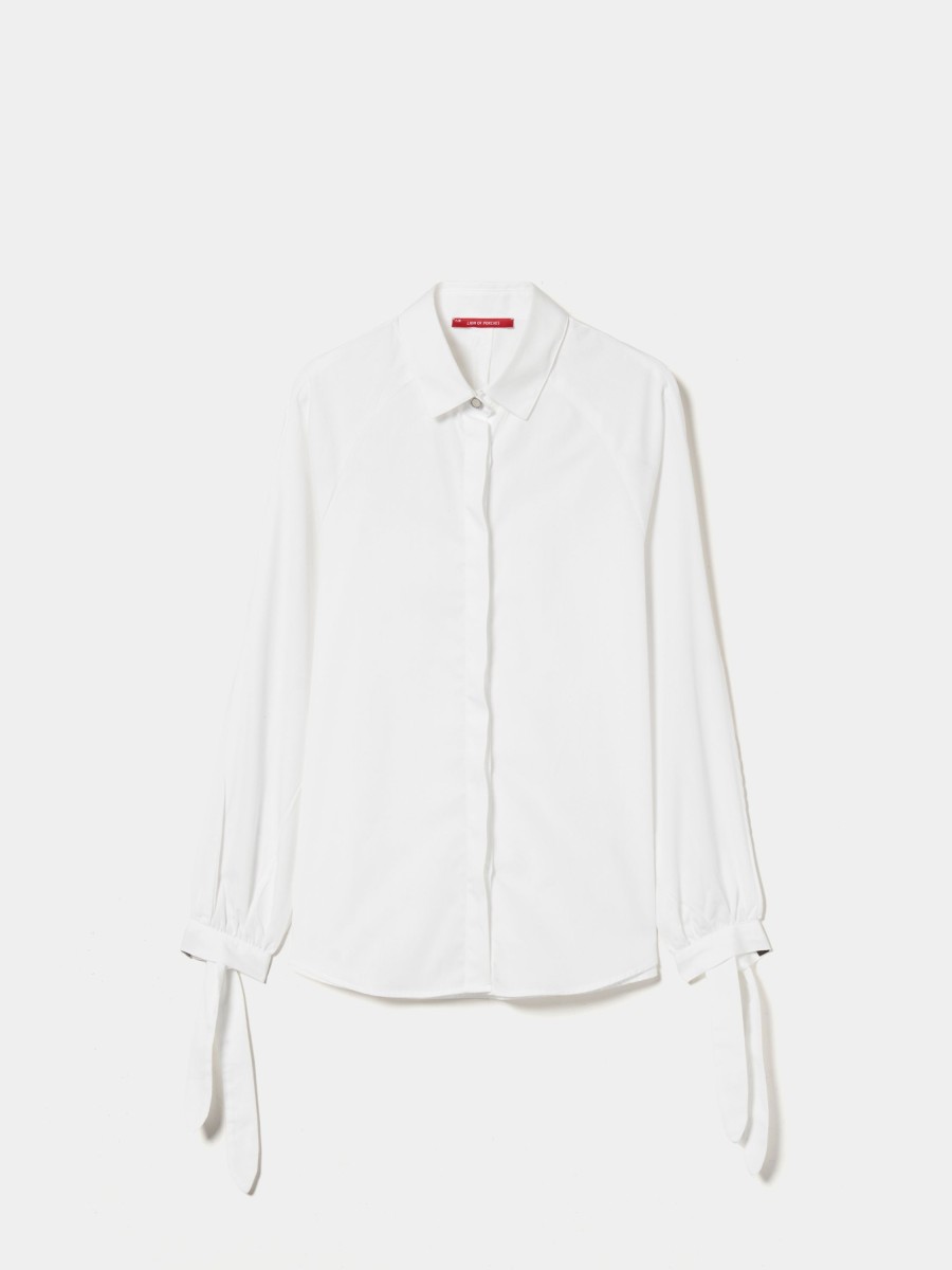 Lion Of Porches Camisas & Blusas | Camisa De Popelina Com Fita