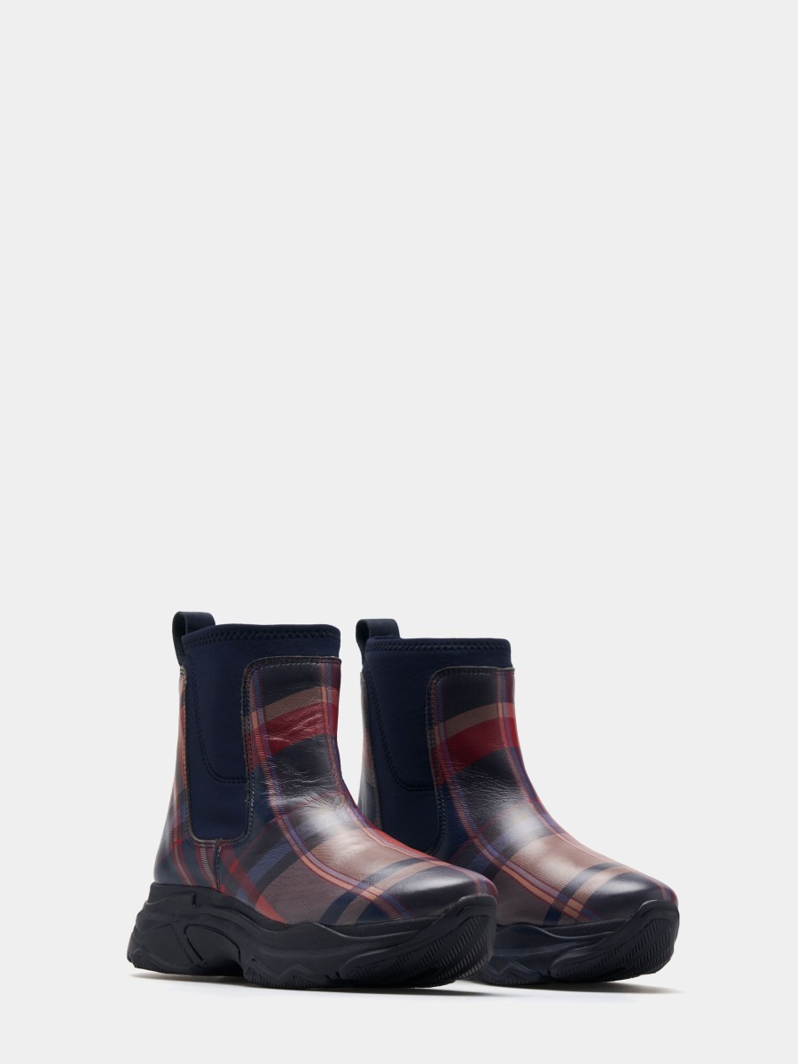 Lion Of Porches Botas | Botas Chelsea Xadrez