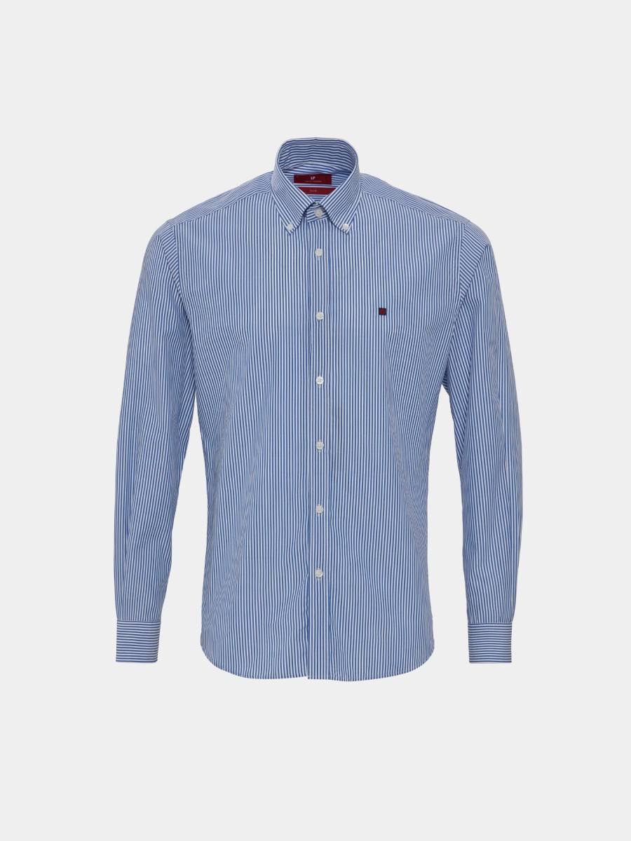 Lion Of Porches Slim Fit | Camisa Para Homem Slim Fit De Algodao Em Cor Lisa