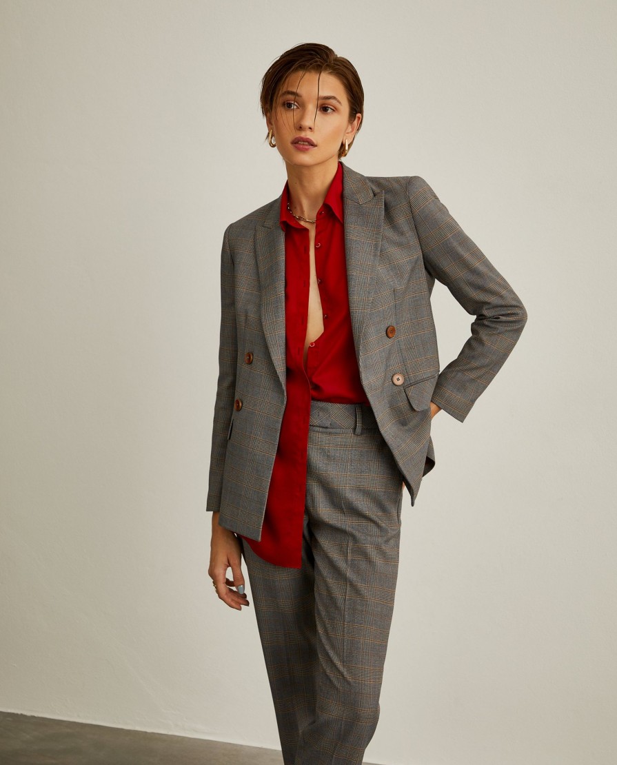 Lion Of Porches Blazers | Blazer Xadrez De Falso Trespasse
