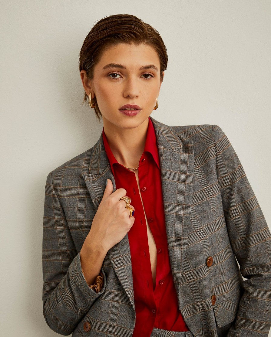 Lion Of Porches Blazers | Blazer Xadrez De Falso Trespasse