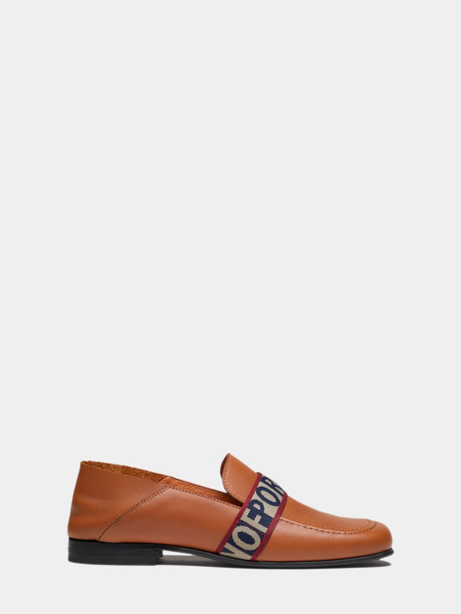 Lion Of Porches Sapatos | Mocassim Em Pele