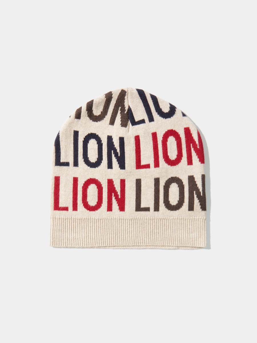 Lion Of Porches Bones E Chapeus | Gorro De Algodao E Caxemira Com Lettering