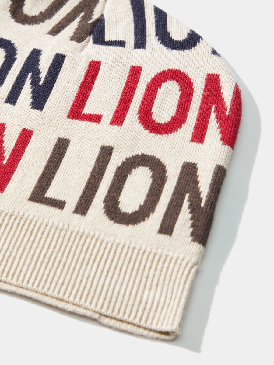 Lion Of Porches Bones E Chapeus | Gorro De Algodao E Caxemira Com Lettering