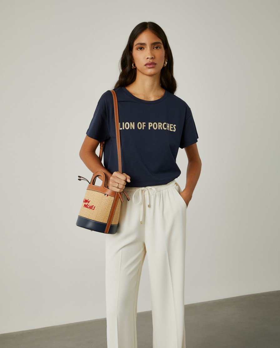 Lion Of Porches T-Shirts | T-Shirt De Algodao Com Logotipo No Peito