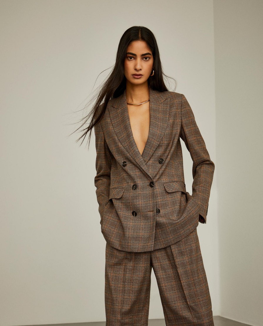 Lion Of Porches Blazers | Blazer De Trespasse Pied De Poule