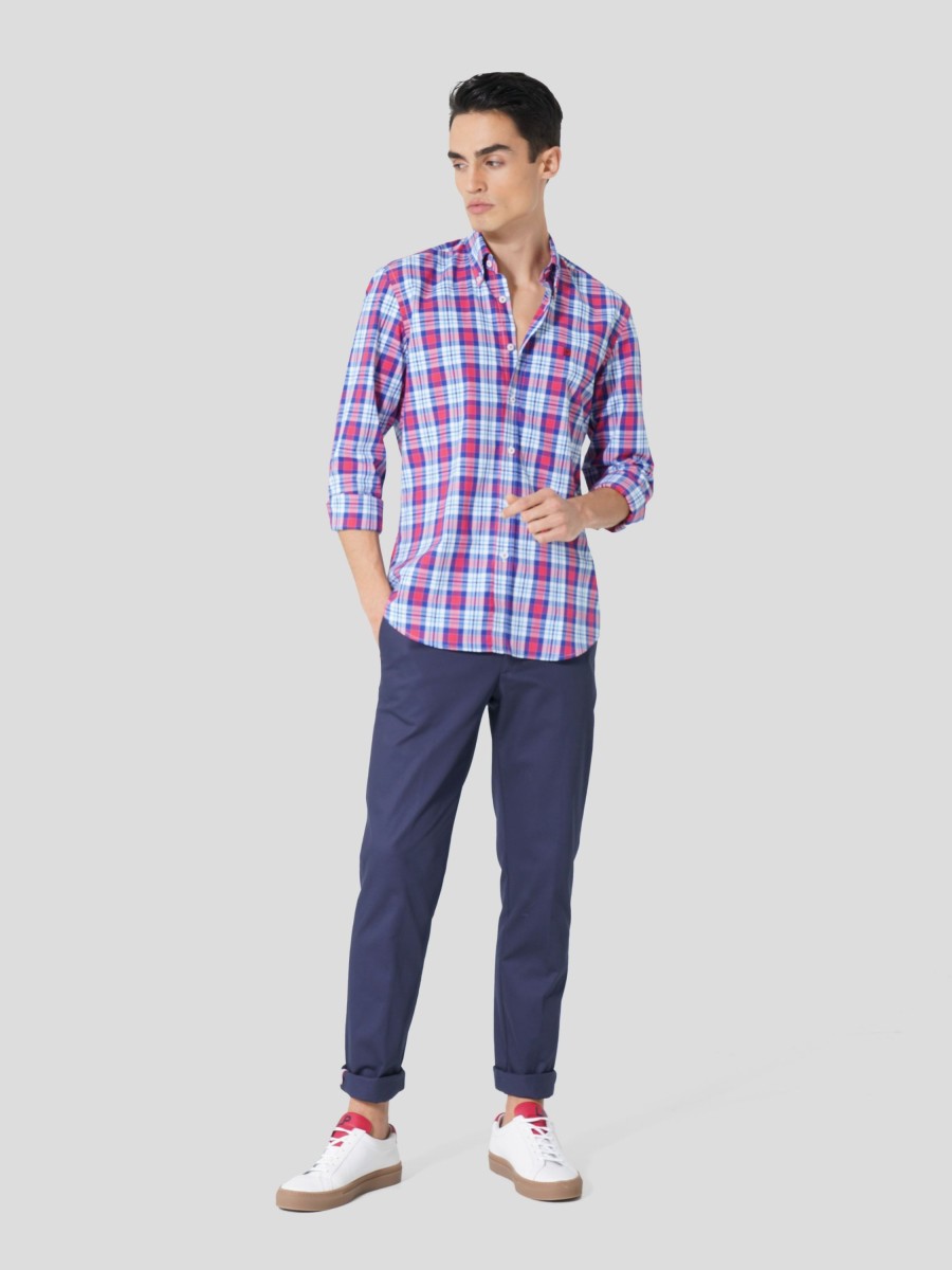 Lion Of Porches Slim Fit | Camisa Xadrez Slim Fit