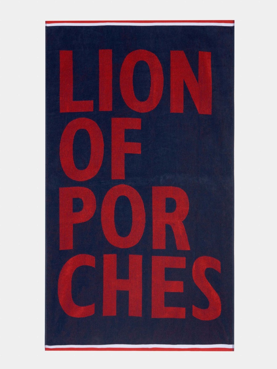 Lion Of Porches Praia | Toalha De Praia Uniso Com Branding E Riscas