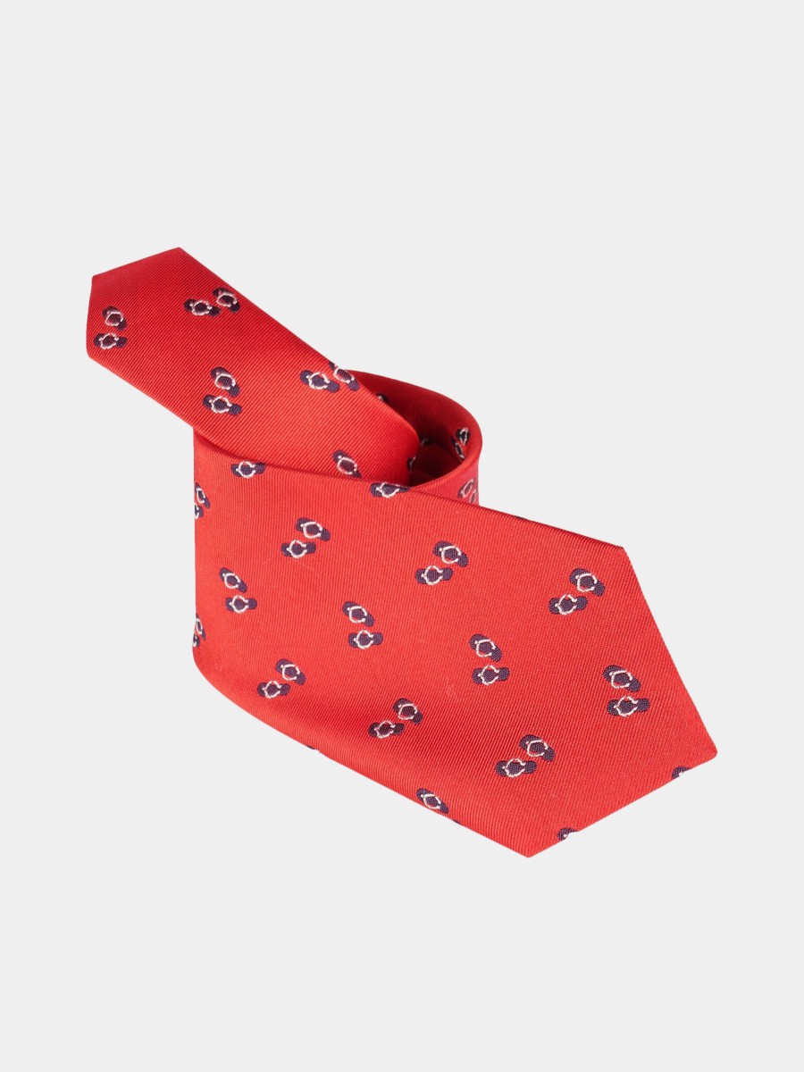 Lion Of Porches Gravatas E Lacos | Gravata Para Homem De Seda Jacquard Com Motivo Flip-Flops