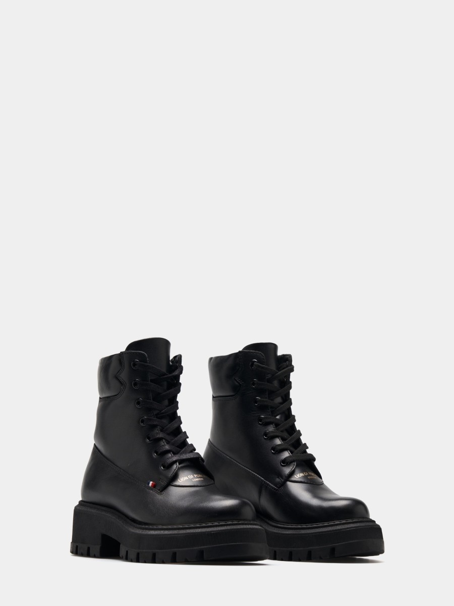 Lion Of Porches Botas | Botas Em Pele Com Cordoes