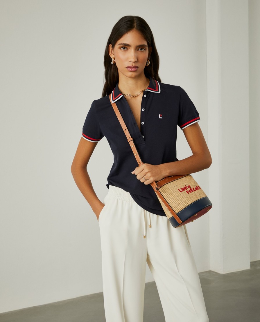 Lion Of Porches Polos | Polo Pique Em Algodao Com Riscas
