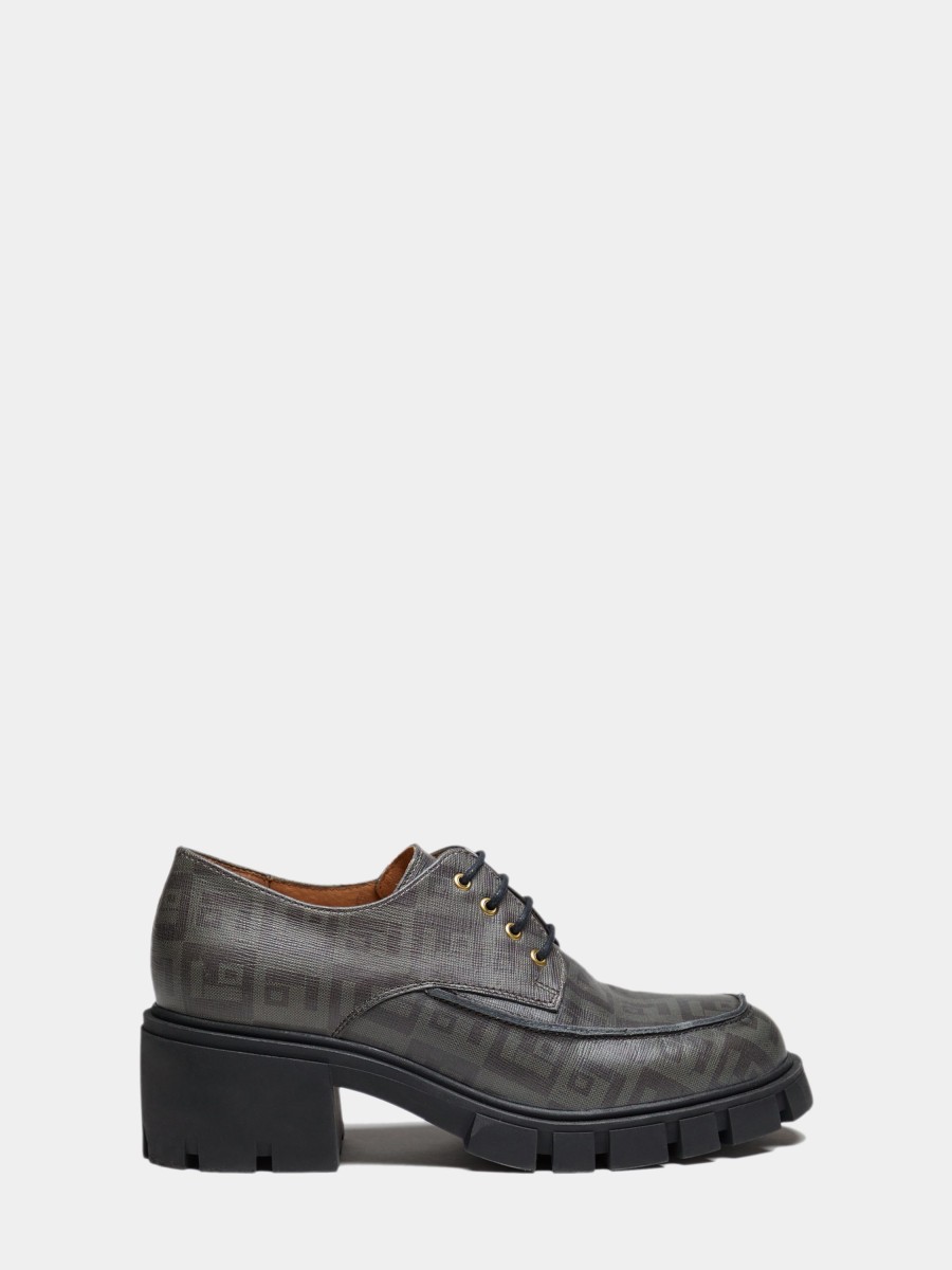 Lion Of Porches Sapatos | Loafer Monograma Em Pele