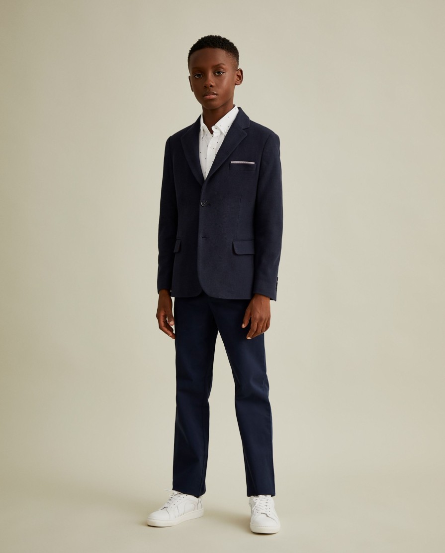 Lion Of Porches Blazers | Blazer Pique Com Detalhes Em Vermelho