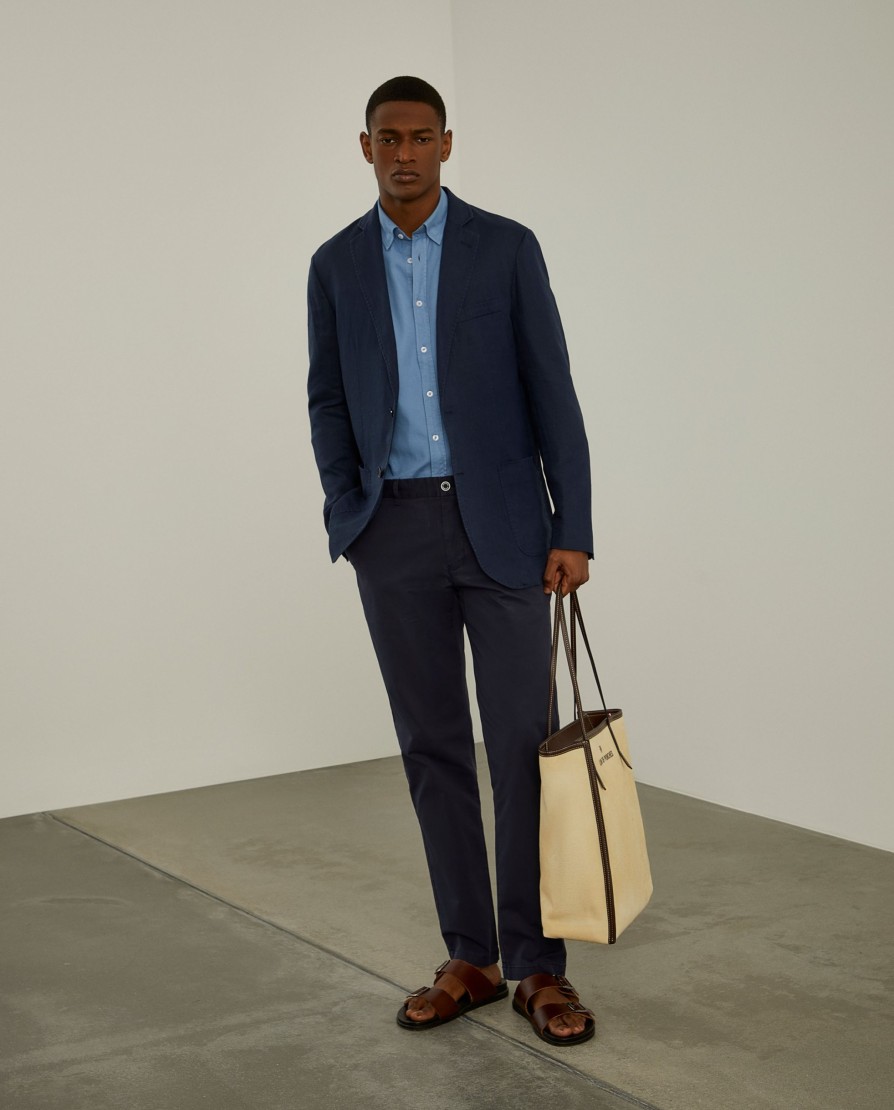 Lion Of Porches Blazers | Blazer Slim Fit Em Linho