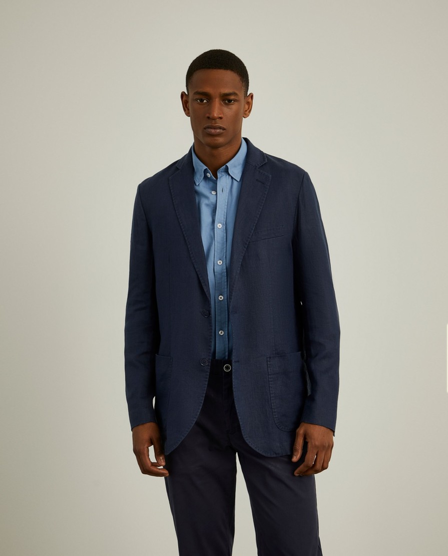 Lion Of Porches Blazers | Blazer Slim Fit Em Linho