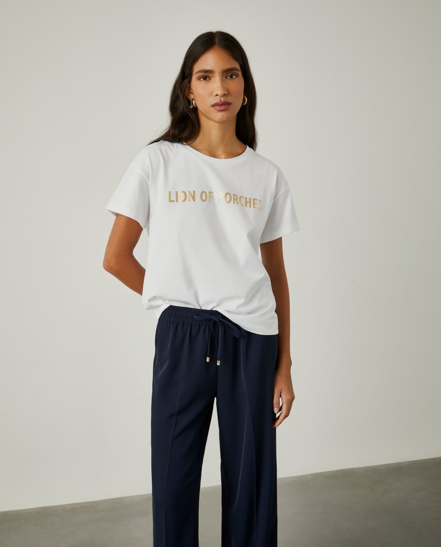 Lion Of Porches T-Shirts | T-Shirt De Algodao Com Logotipo No Peito