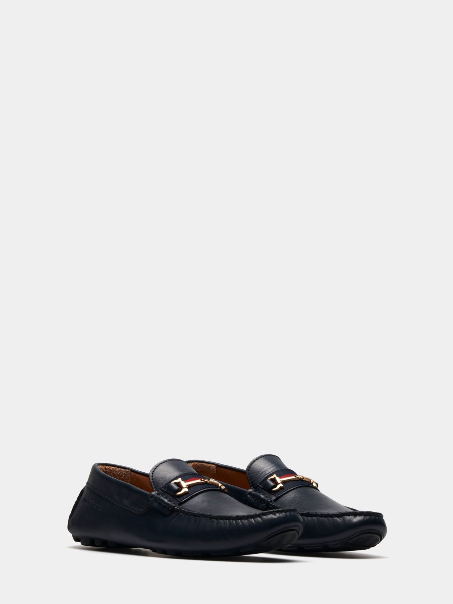Lion Of Porches Sapatos | Mocassins De Pele Com Detalhe Metalico