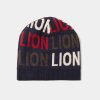 Lion Of Porches Bones E Chapeus | Gorro De Algodao E Caxemira Com Lettering