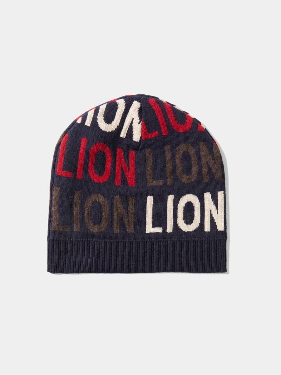Lion Of Porches Bones E Chapeus | Gorro De Algodao E Caxemira Com Lettering
