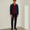 Lion Of Porches Blazers | Blazer Slim Fit Com Bolsos
