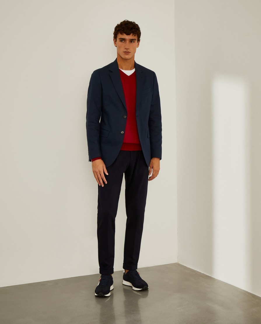 Lion Of Porches Blazers | Blazer Slim Fit Com Bolsos