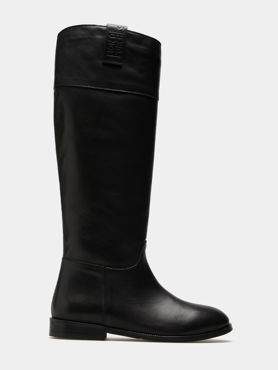 Lion Of Porches Botas | Bota De Cano Alto Em Pele